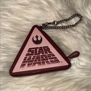 Coach BNOWT Star Wars Pink Triangle Coin Purse